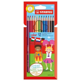 STABILO color 12 ks Kartonové Pouzdro
