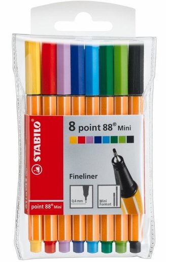 STABILO point 88 Mini 8 ks Pouzdro STABILO point 88 Mini 8 ks Pouzdro