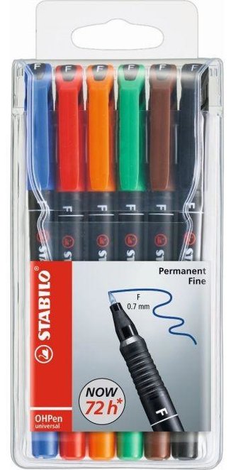 STABILO OHPen universal permanent F 6 ks Pouzdro