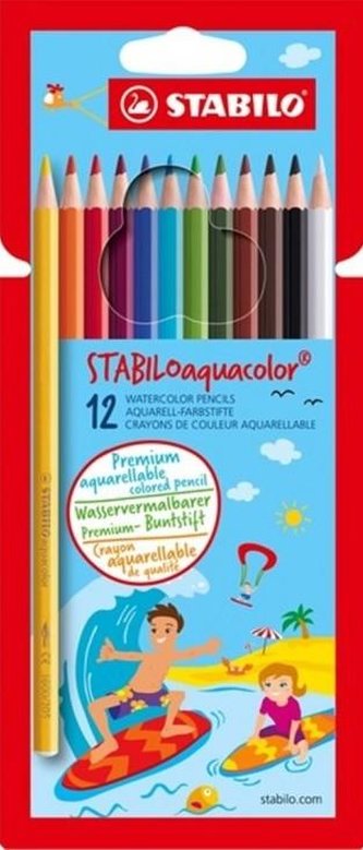 STABILOaquacolor 12 ks Kartonové Pouzdro