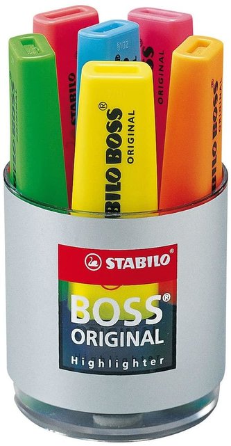 STABILO BOSS ORIGINAL 6 ks Sklenice box