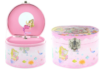 Hrací skříňka šperkovnice s mořskou pannou