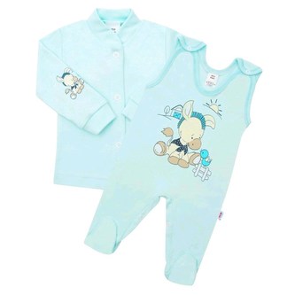 2-dílná souprava New Baby Donkey tyrkysová - velikost 74 (6-9m)