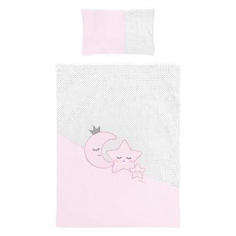 6-dílné ložní povlečení Belisima Magic Stars 90/120 růžové