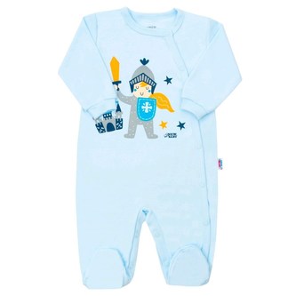 Kojenecký bavlněný overal s bočním zapínáním New Baby Knight - velikost 68 (4-6m)