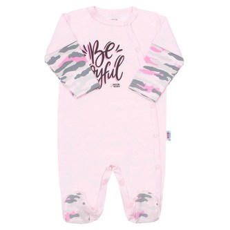Kojenecký overal New Baby With Love růžový - velikost 74 (6-9m)