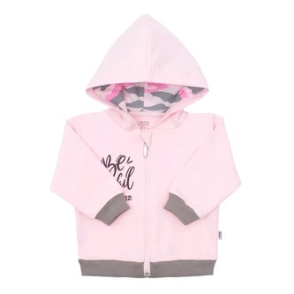 Kojenecká mikinka New Baby With Love růžová - velikost 86 (12-18m)