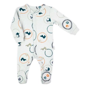 Kojenecký bavlněný overal Nicol Fox Club - velikost 56 (0-3m)