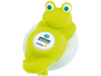 Teploměr digitální do vany žába White and Lime