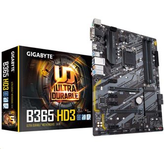 GIGABYTE MB Sc LGA1151 B365 HD3, Intel B365, 4xDDR4, VGA
