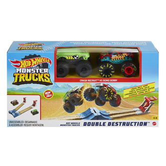 HW MONSTER TRUCKS DVOJITÁ DESTRUKCE HERNÍ SET