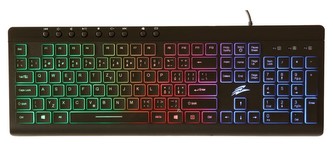 EVOLVEO GK640, herní klávesnice s duhovým podsvětlením, USB