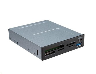 AKASA přední panel + multi čtečka paměťových karet, interní, USB 3.1