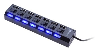 CONNECT IT USB hub Mighty switch, 7 ON/OFF portů