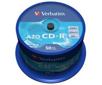 VERBATIM CD-R(50-Pack)Spindle/Crystal/DLP/52x/700MB