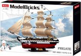 Sluban Model Bricks M38-B0836 Fregata USS Constitution Plachetní válečná loď