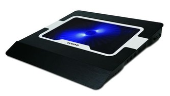 CRONO aktivní chladicí podložka pod notebook CB156 do 15.6\", modré LED podsvícení
