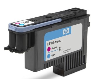 HP 72 Magenta + Cyan DJ Printhead, C9383A