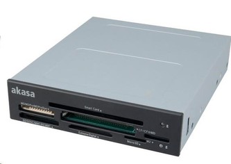 AKASA čtečka karet AK-ICR-09 do 3.5\", 7-slotová, podpora ID a SMART karet