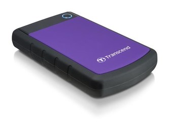 TRANSCEND externí HDD 2,5\" USB 3.0 StoreJet 25H3P, 1TB, Purple (nárazuvzdorný)