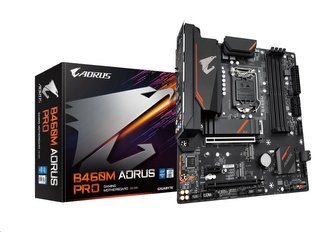 GIGABYTE MB Sc LGA1200 B460M AORUS PRO, Intel B460, 4xDDR4, VGA, mATX