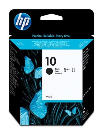 HP 10 Black Ink Cart, 69 ml, C4844A