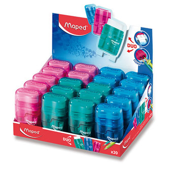 Ořezávátko Maped Connect 2 otvory, mix barev, 1 ks