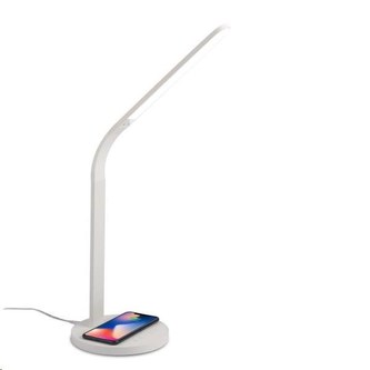 Celly stolní LED lampa s bezdrátovým nabíjením, bílá