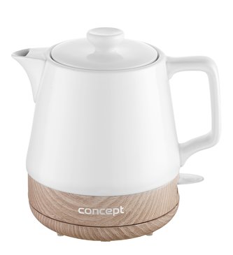 RK0060 Rychlovarná konvice keramická 1,0 l, bílá RK0060 Rychlovarná konvice keramická 1,0 l, bílá