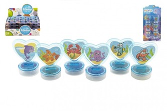 Razítka 6ks plast vodní svět na kartě 10,5x21x2cm