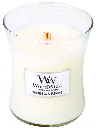 WoodWick oválná váza White Tea & Jasmine 275g