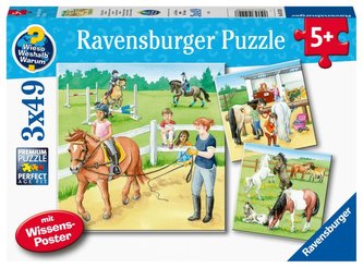 Ravensburger Puzzle - Koně 3 x 49 dílků