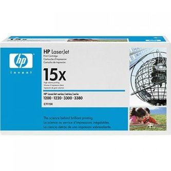 HP 15X Black LJ Toner Cart, 3 500 str, C7115X