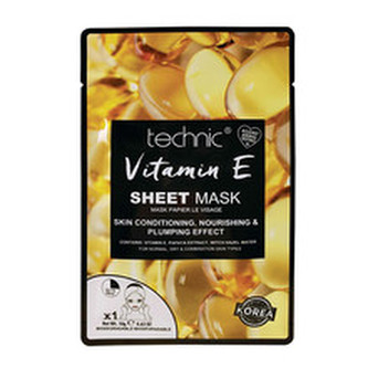 Technic Vyživující pleťová maska Vitamin E (Sheet Mask) 18 g woman