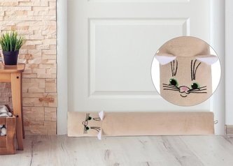 LIN - těsnící válec - béžová kočička - 15x90cm