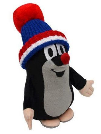 Krtek 25cm kulich modrý-trikolóra