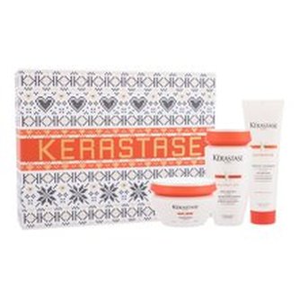 Kérastase Nutritive šampon Nutritive Bain Satin 2 Exceptional Nutrition Shampoo 250 ml + maska na vlasy Nutritive Exceptionally Concentrated Nourishing Treatment 200 ml + termoochranná péče na vlasy Nutritive Polishing Nourishing Milk 150 ml