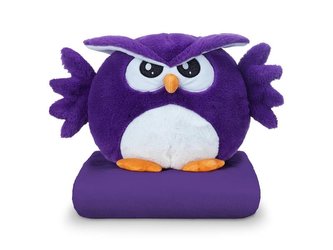 Sovička DORMEO EMOTION OWL ANGRY fialová 3v1