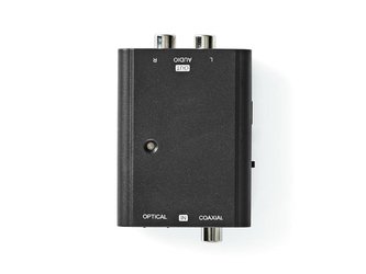 Převodník 1x TOSLINK - 2x CINCH NEDIS ACON2509BK