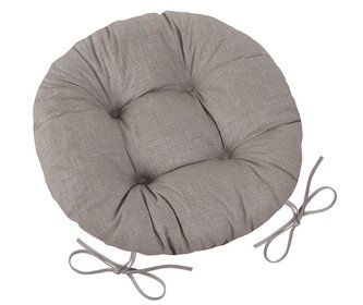 Sedák Adéla prošívaný kulatý - Uni tmavě režná - průměr 40 cm
