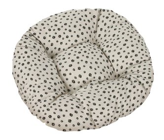 Sedák IVO kulatý prošívaný - tlapičky černé - průměr 40 cm