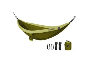 Naturehike hamaka DC-02 pro 1-2 osoby s nafukovacími lemy - zelená