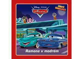 Auta Ramone v modrém Blesk se učí závodit