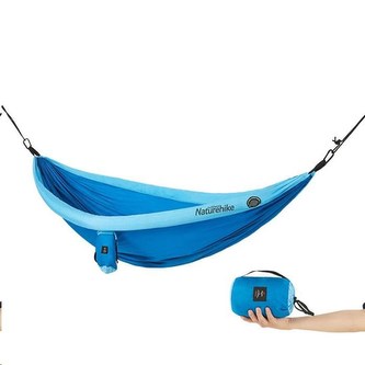 Naturehike hamaka DC-02 pro 1-2 osoby s nafukovacími lemy - modrá