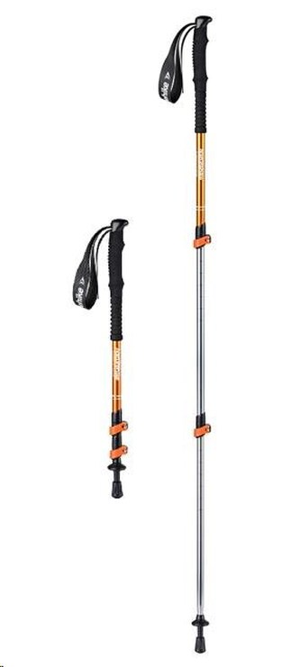 Naturehike teleskopická treková hliníková hůlka ST01 57-120cm 233g - zlatá