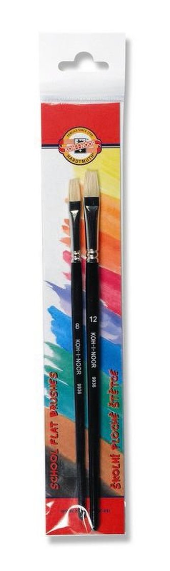 Koh-i-noor štětce školní ploché velikost 8,12 (2ks sada) Koh-i-noor štětce školní ploché velikost 8,12 (2ks sada)