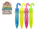 Bublifuk deštník plast 14cm 1 ks / 4 různé barvy