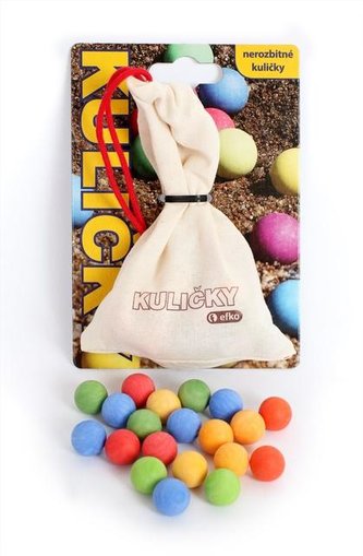 Kuličky nerozbitné cvrnkací + textilní sáček