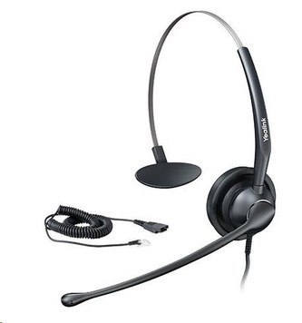 Yealink YHS33 náhlavní souprava, konektory QD a RJ9