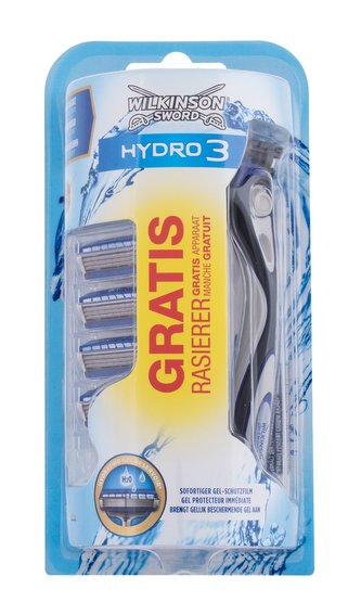Wilkinson Sword Hydro 3 holicí strojek s jednou hlavicí 1 ks + náhradní hlavice 4 ks